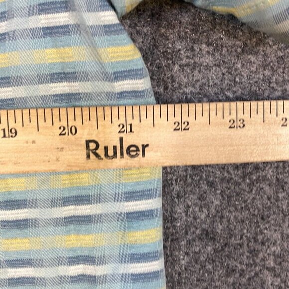 Tommy Bahama Shirt M Blue Green Silk Cotton Blend Short Sleeve - Picture 4 of 8